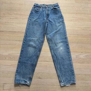 Levi's 535 Vintage 90s Euro Fit Straight High Waist Blue Women's 24x30 Jeans